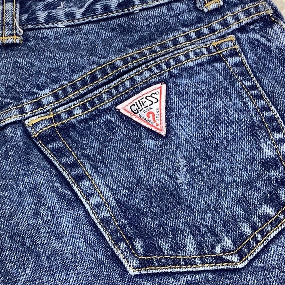 Vintage guess acid wash jeans zipper ankle - Picture 10 of 12